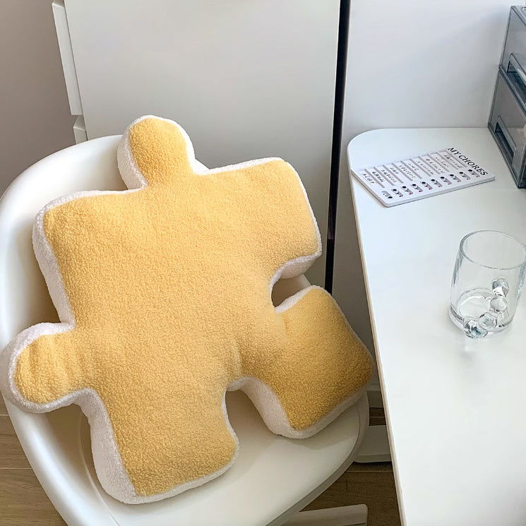 6color puzzle piece cushion