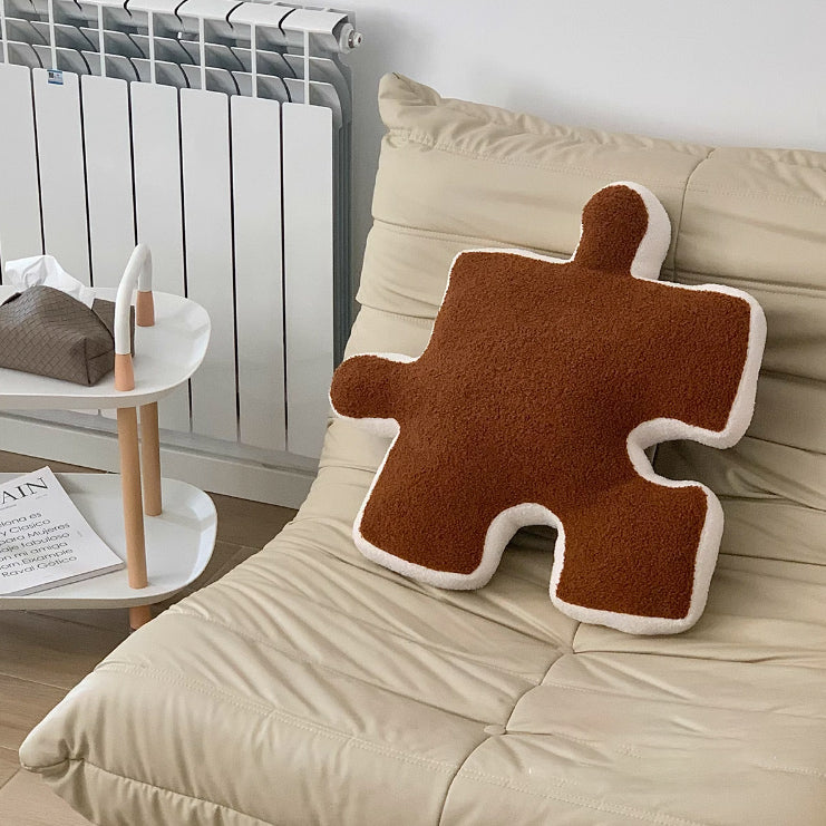 6color puzzle piece cushion