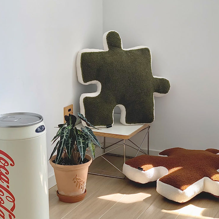 6color puzzle piece cushion