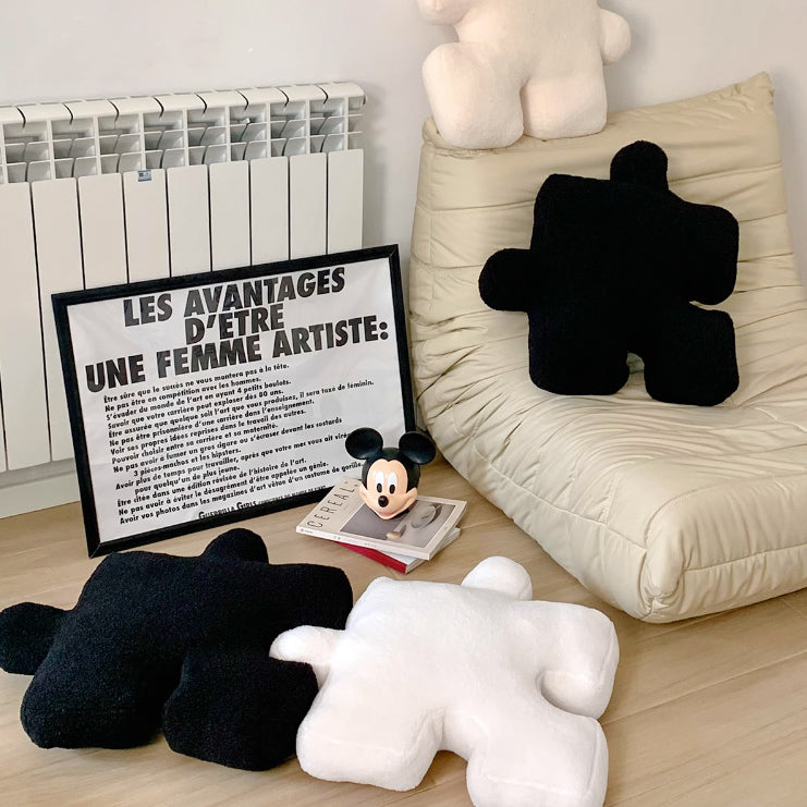 6color puzzle piece cushion