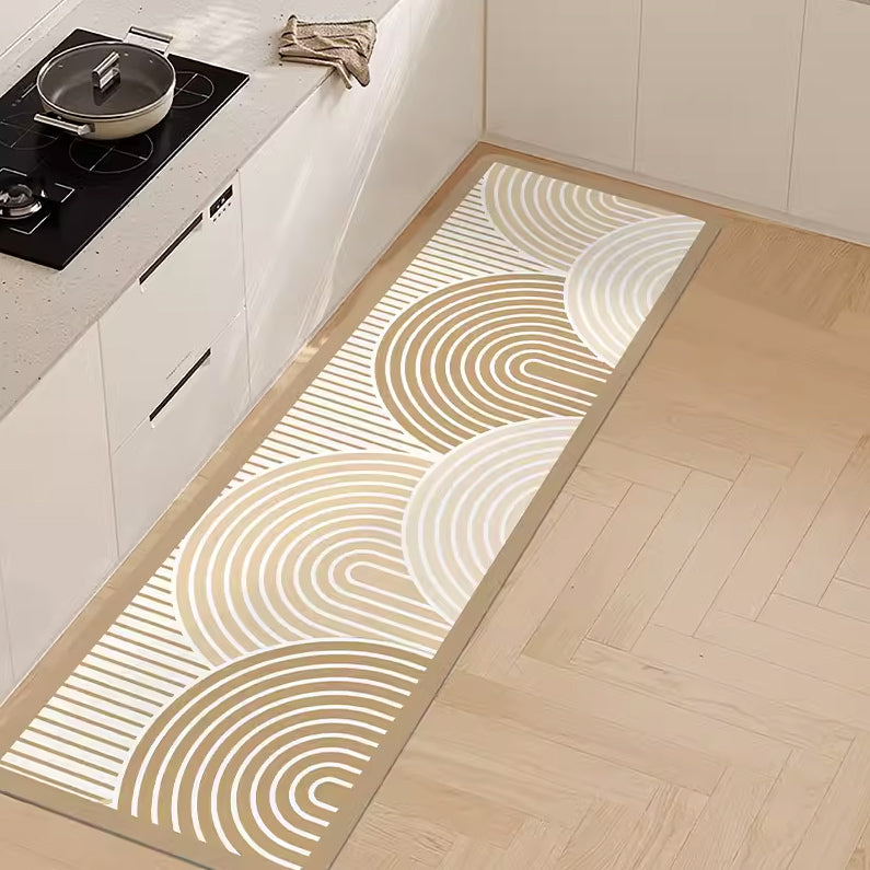 6design natural beige kitchen mat