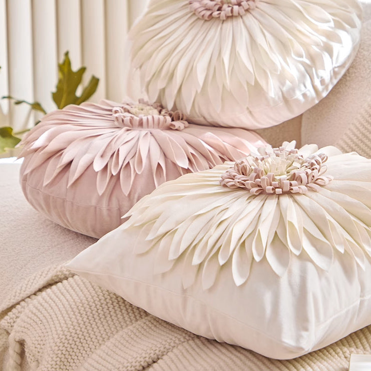 4design flower motif cushion