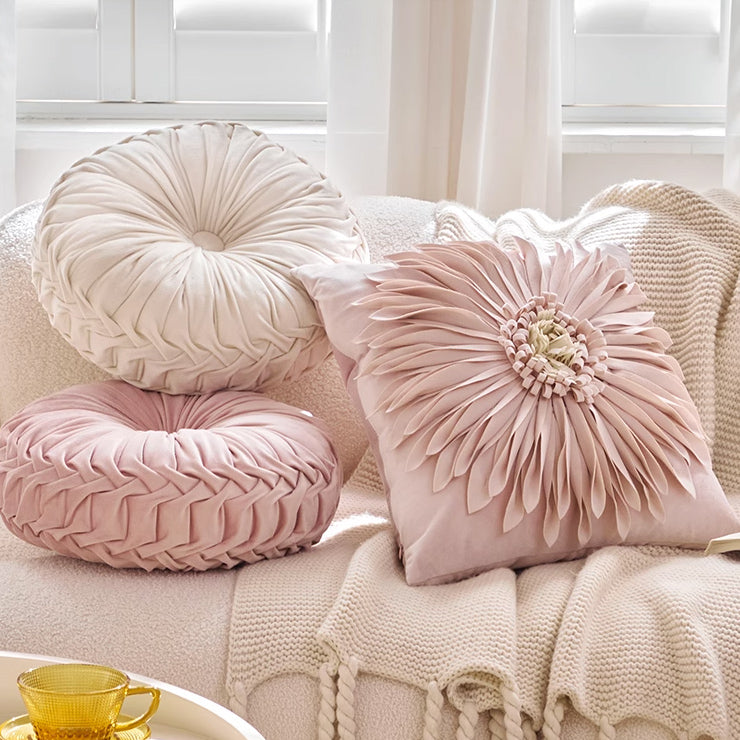 4design flower motif cushion