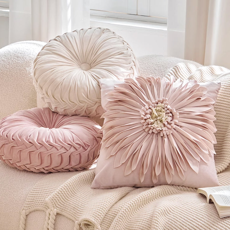 4design flower motif cushion