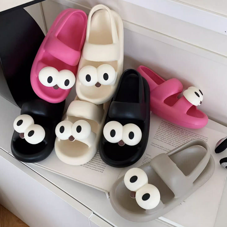 4color big eyes rubber room shoes