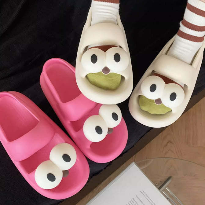 4color big eyes rubber room shoes