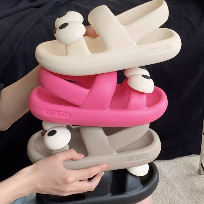 4color big eyes rubber room shoes