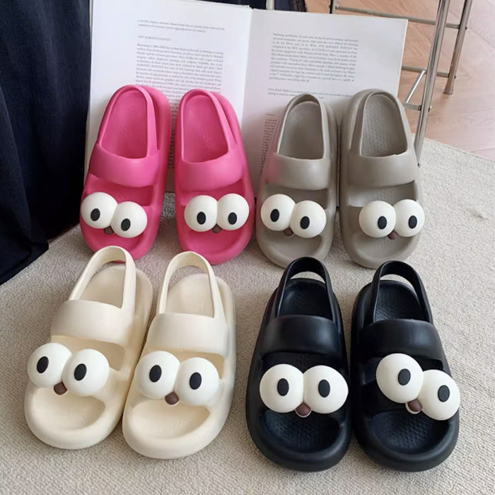 4color big eyes rubber room shoes