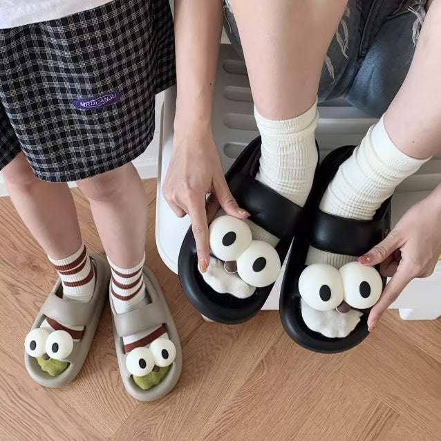 4color big eyes rubber room shoes
