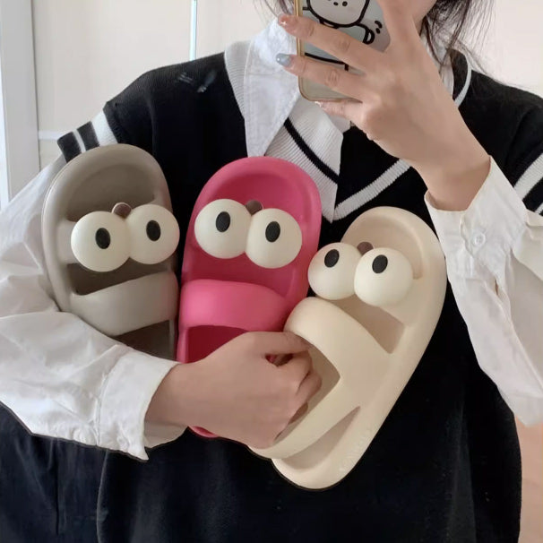 4color big eyes rubber room shoes