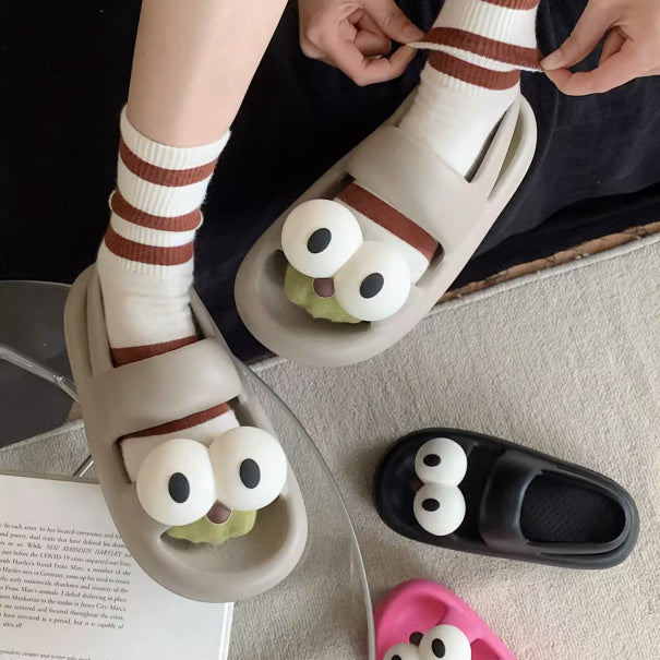 4color big eyes rubber room shoes
