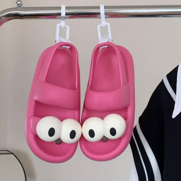 4color big eyes rubber room shoes