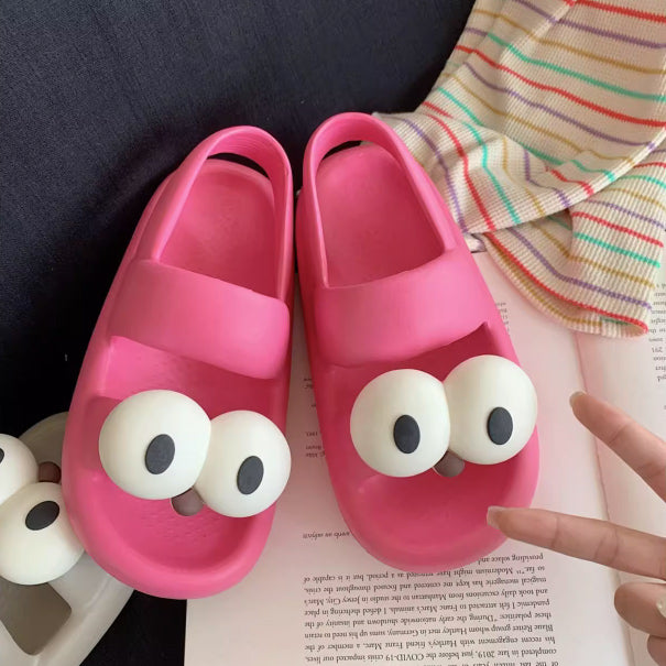 4color big eyes rubber room shoes