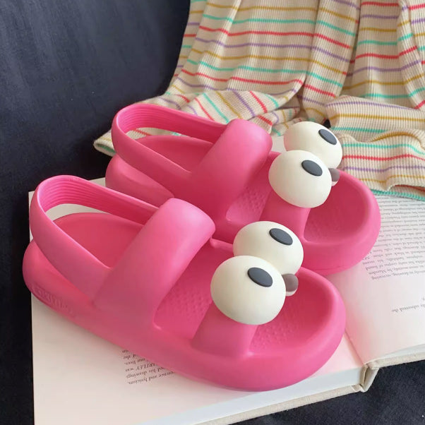 4color big eyes rubber room shoes