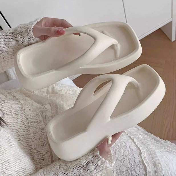 5color platform rubber room shoes