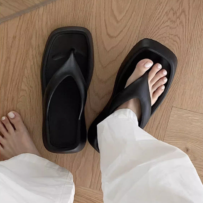 5color platform rubber room shoes