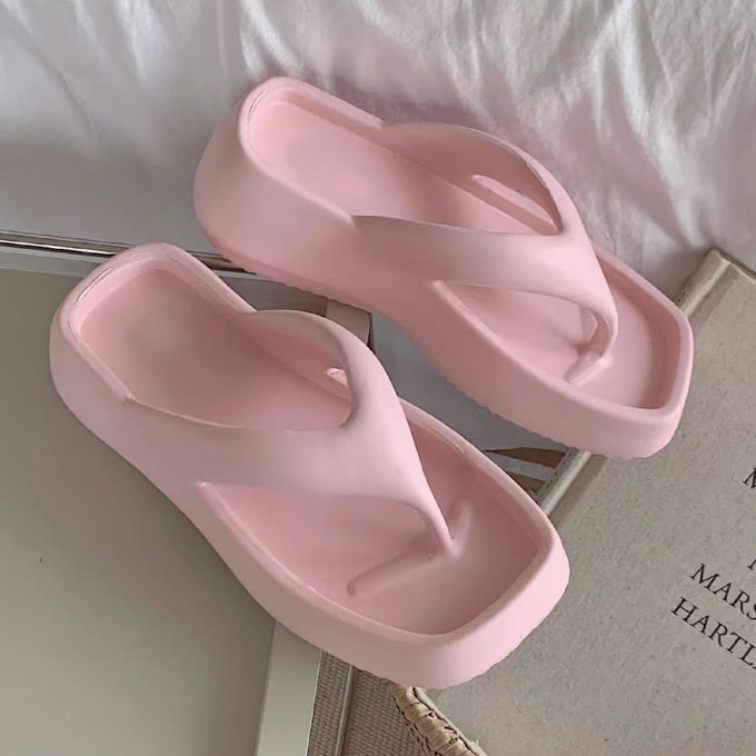 5color platform rubber room shoes