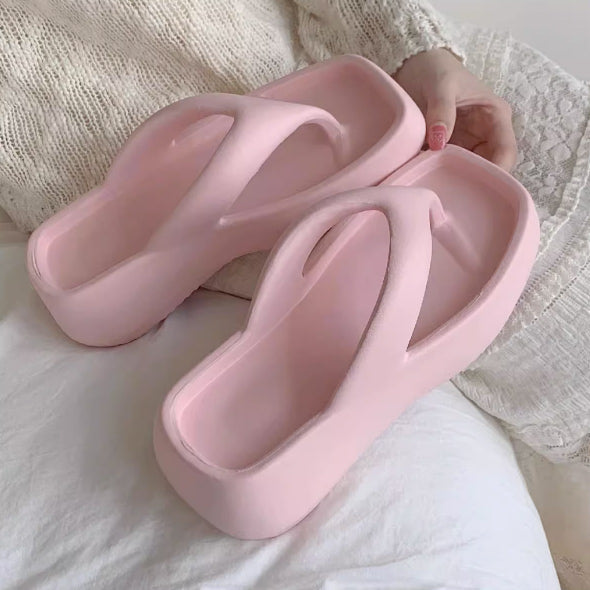 5color platform rubber room shoes