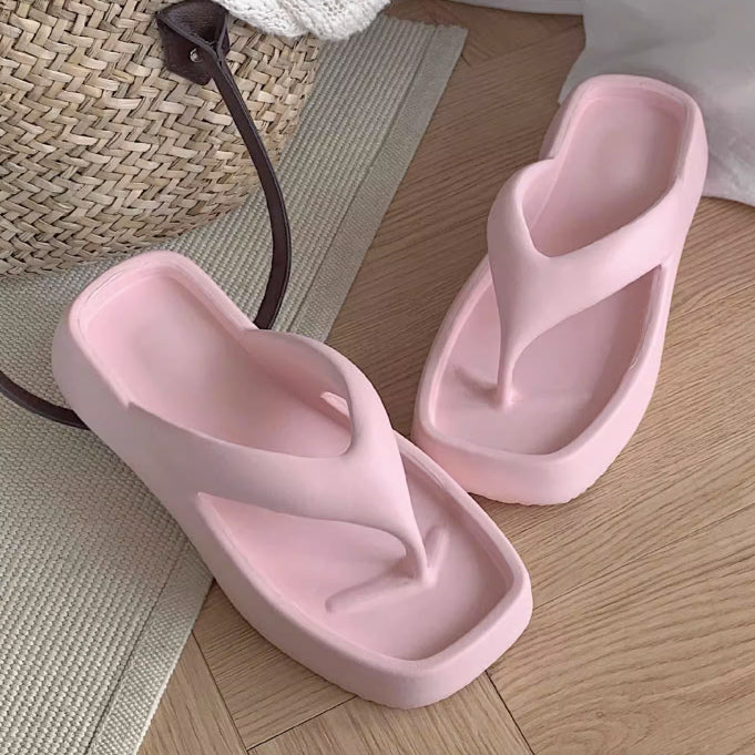 5color platform rubber room shoes