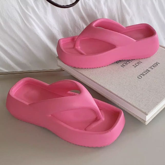 5color platform rubber room shoes