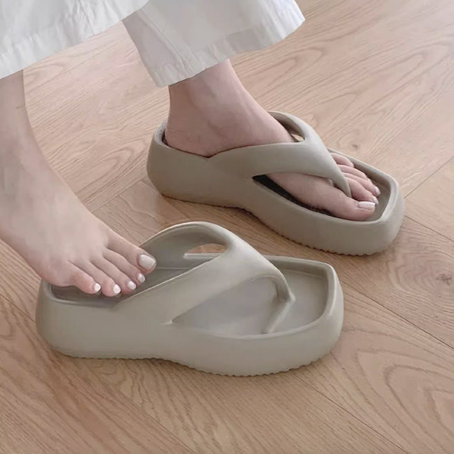 5color platform rubber room shoes