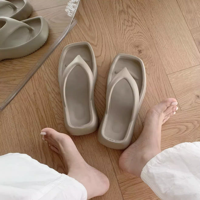 5color platform rubber room shoes