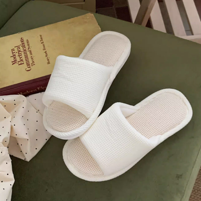 3color rubber sole summer room shoes