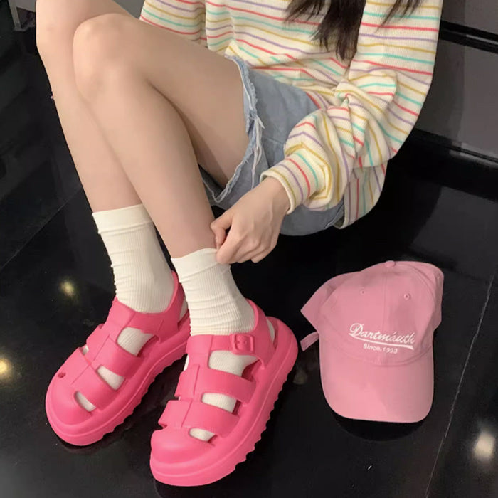 6color gladiator rubber room shoes