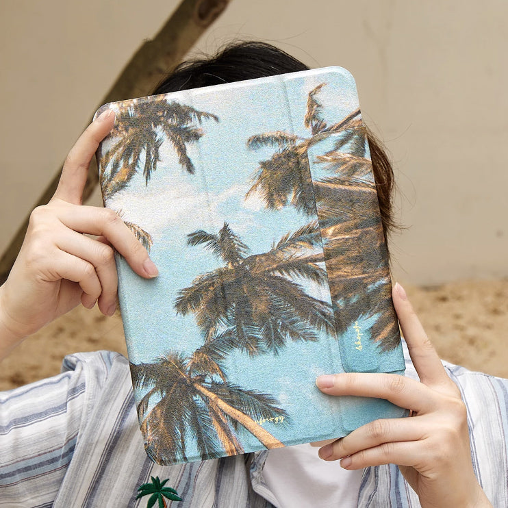 summer palm iPad case