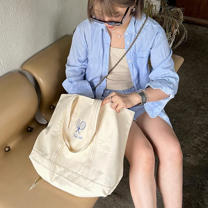 tennis club tote bag