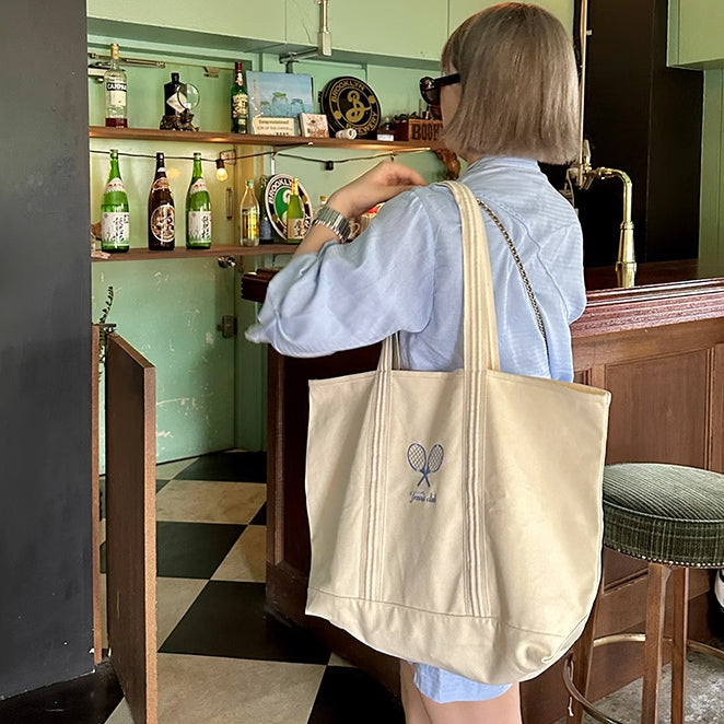 tennis club tote bag