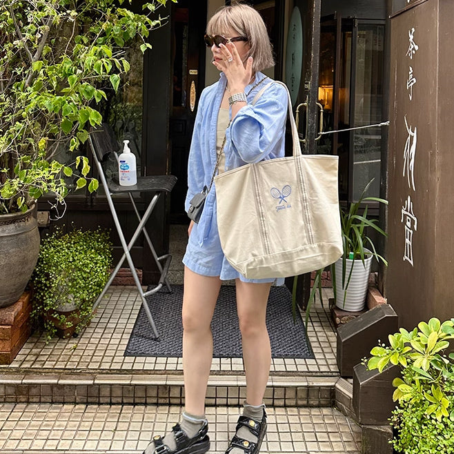 tennis club tote bag