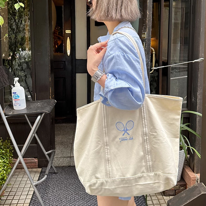 tennis club tote bag