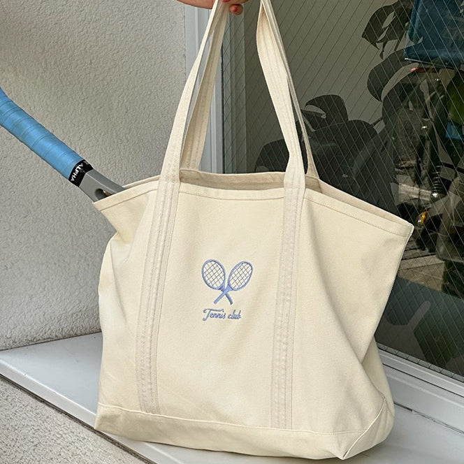 tennis club tote bag
