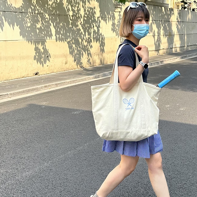 tennis club tote bag