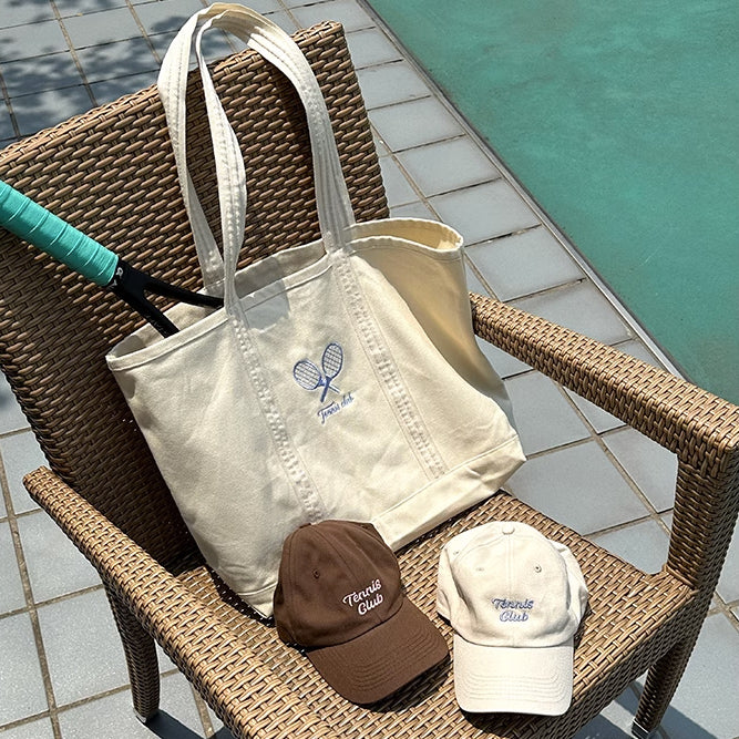 tennis club tote bag