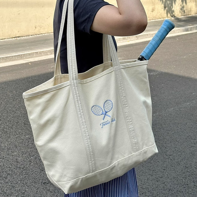 tennis club tote bag