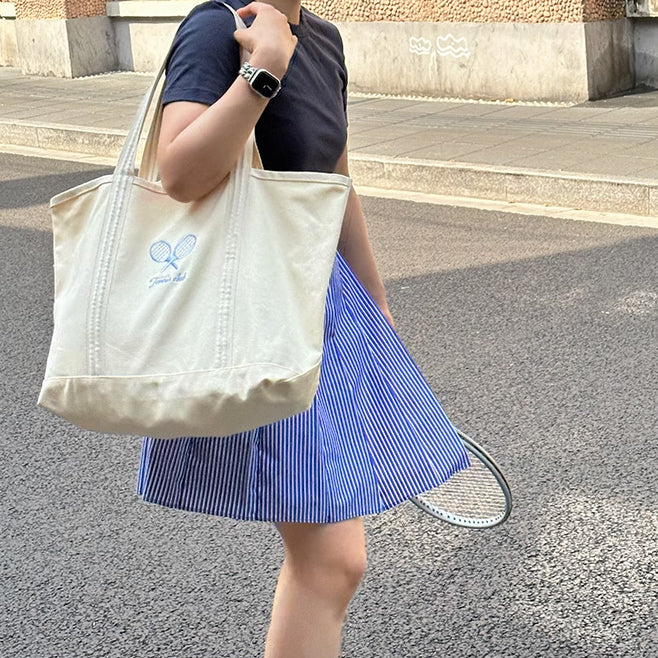 tennis club tote bag