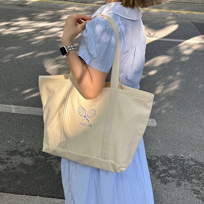 tennis club tote bag