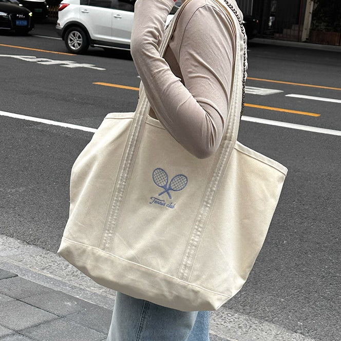 tennis club tote bag