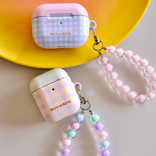 2color retro check Airpods case