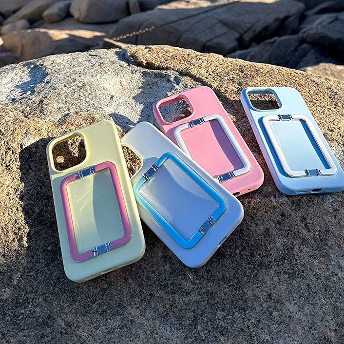 4color pastel stand iPhone case
