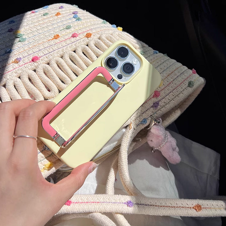 4color pastel stand iPhone case