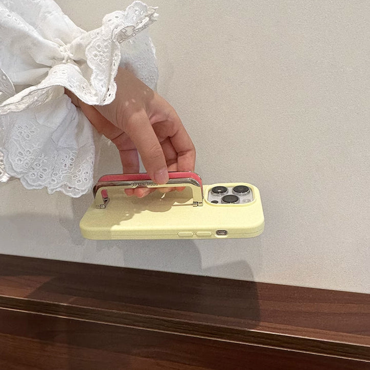 4color pastel stand iPhone case