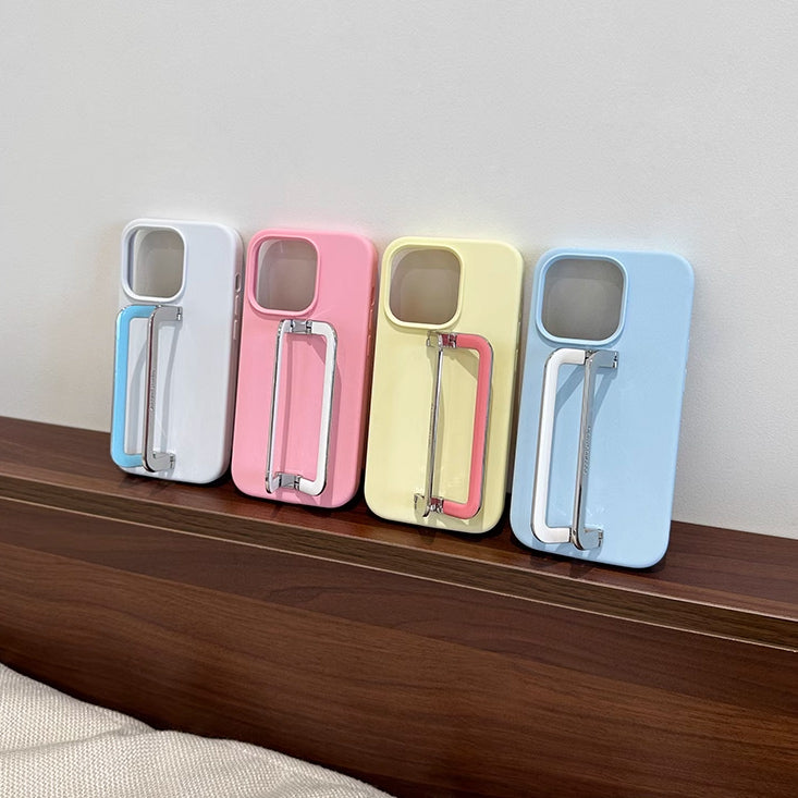 4color pastel stand iPhone case