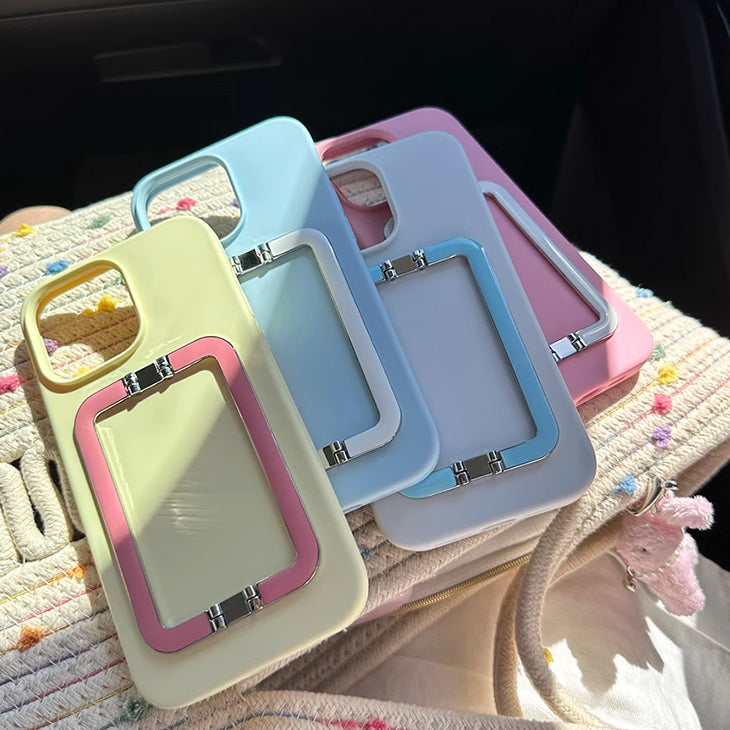 4color pastel stand iPhone case