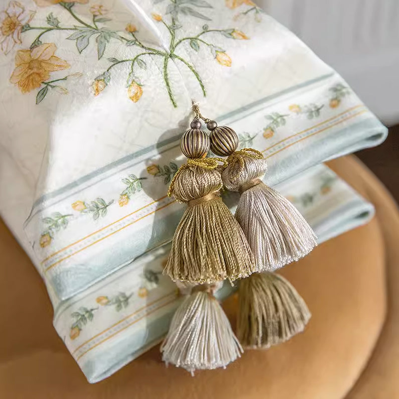 luxury flower tissue case