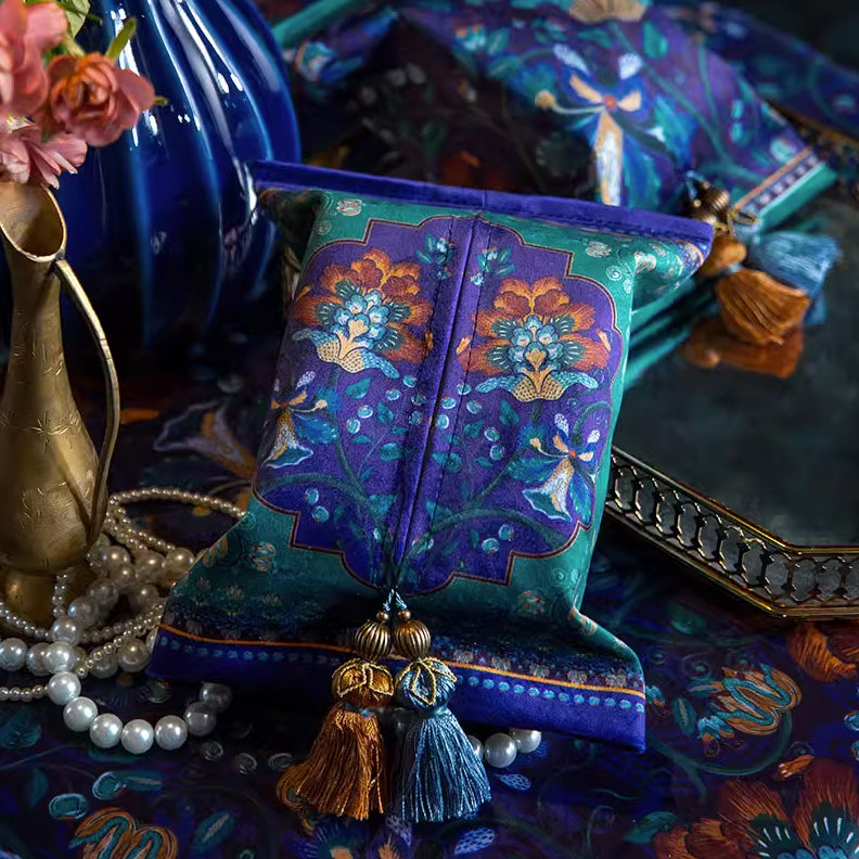 2design ethnic flower tissue case