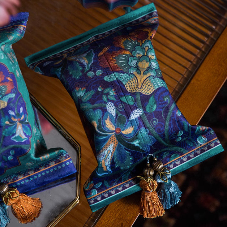 2design ethnic flower tissue case