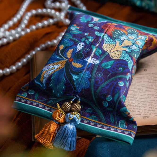 2design ethnic flower tissue case